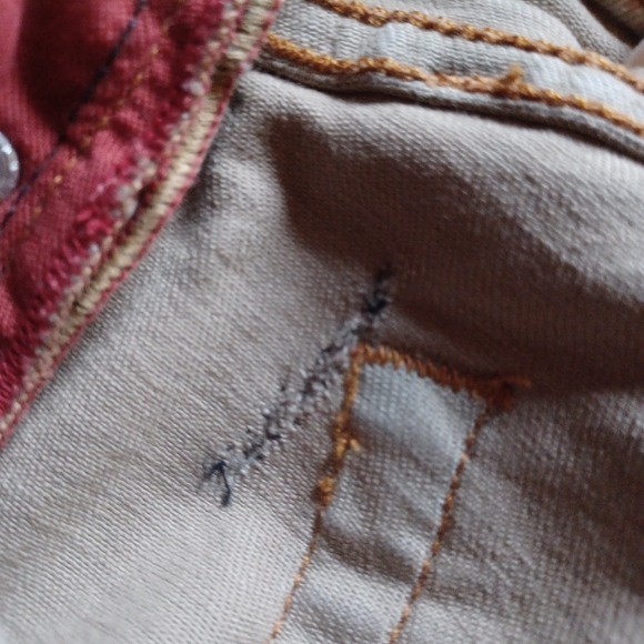 Red Engine Cayenne coated jeans. FLAWED - Picture 10 of 10